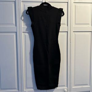 Ruffle Sleeve Bandage Dress